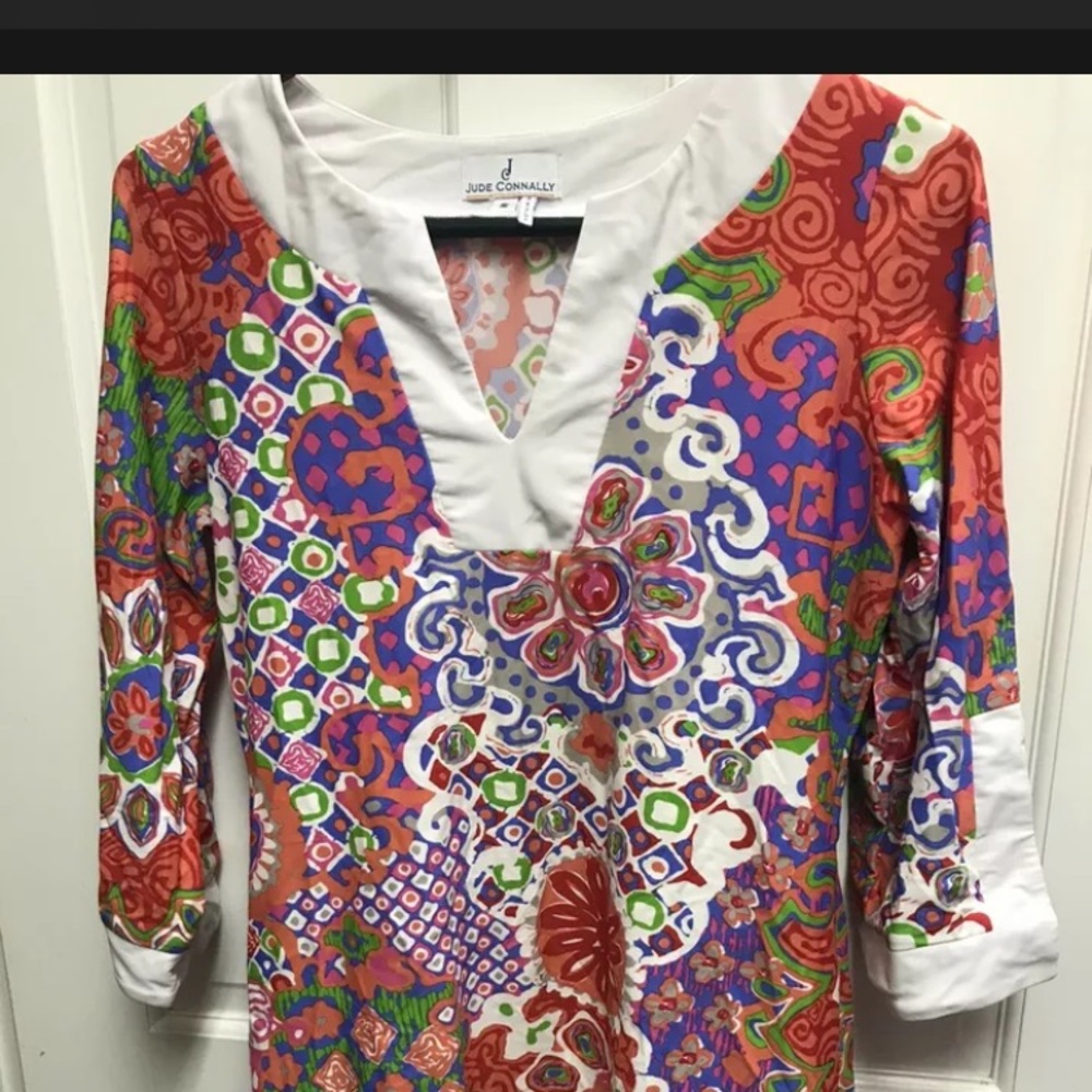 Jude Connally Holly Mini Shift Dress Small